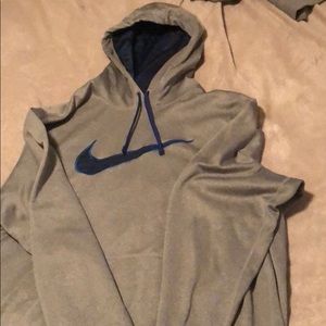 Nike therma fit Hoodie with blue camo print